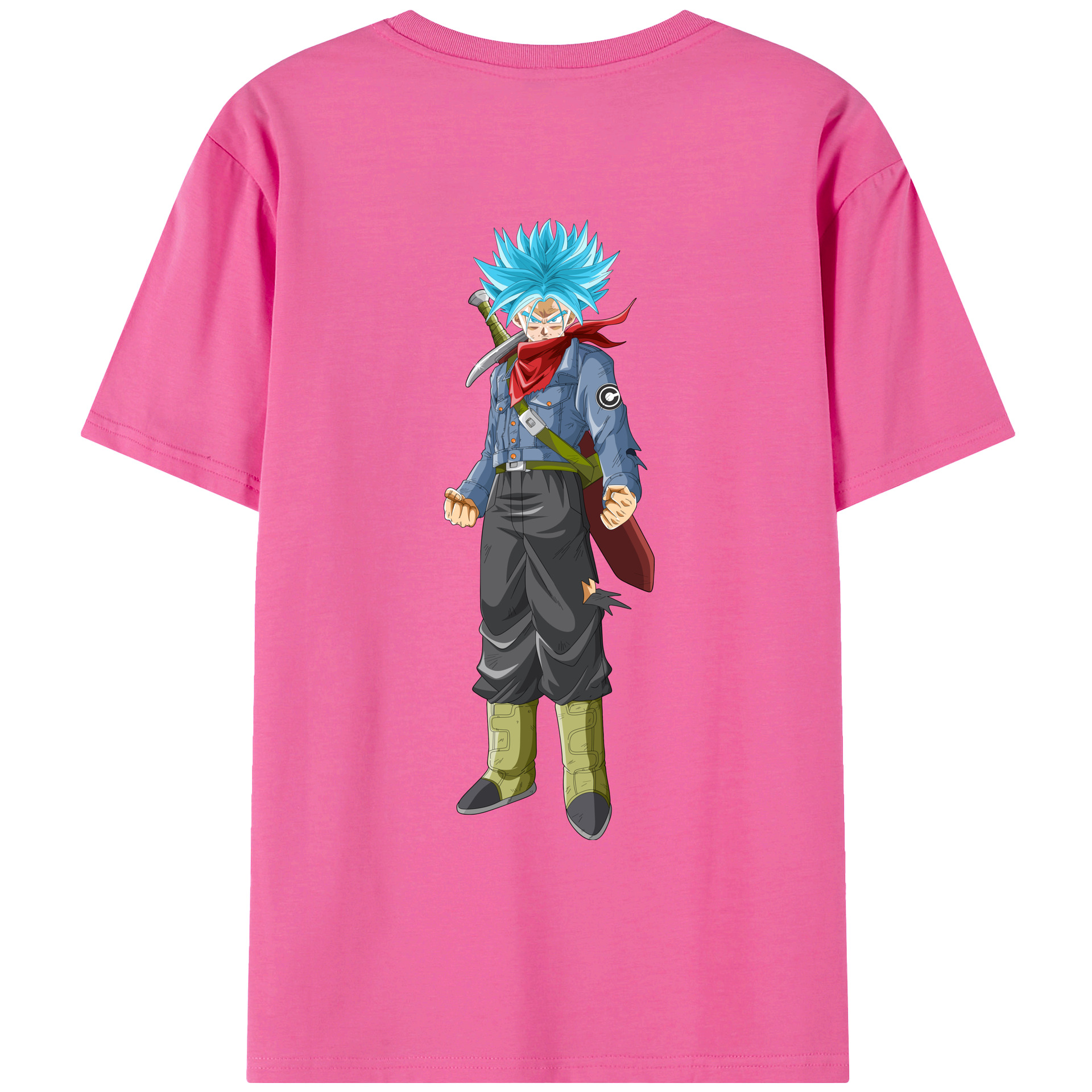（画像用） ドラゴンボール トランクス（Torankusu）DRAGON BALL Trunks レディース半袖Tシャツ(バックプリント)